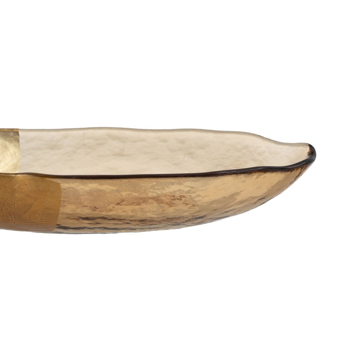 Centerpiece Golden Glass 23 x 13 cm 23 x 13 x 6 cm